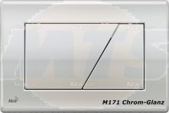 Alcaplast M170 white Flush Plate  button  24073 WHITE PLASTIC