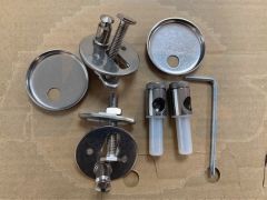 Azzurra Thin  Toilet Seat Hinges 1856 for  Normal Close
