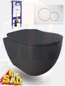 Wall-hung toilet Complete Geberit UP320 Creavit Matt Anthracite 51x35.5x29cm b728c3e6-45fc-ec76-e892-3cdd835b806f