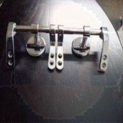 B.C Sanitan Replacement Bar Toilet Seat Hinge Set in Chrome