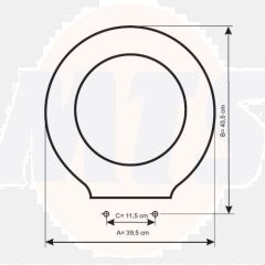 BELLAVISTA-OLIMPIA TOILET SEAT AND COVER WHITE 