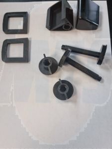 Black Celmac Plastic Seat Hinges