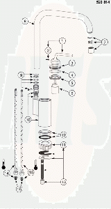 BLANCO AJARIS Lever Chrome 121792 Post 01/2015	 Models Diagram Item No 1