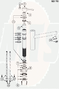 Blanco AMBIS Lever AMBIS /-S stainless steel cpl. DV 123010 Post 10/2017 Models