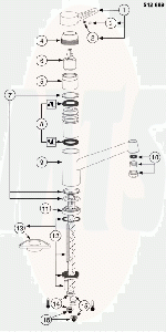 Blanco ACTIS chrome NF 139391  Locknut cartridge Post 12/2005 Diagram Item No 4