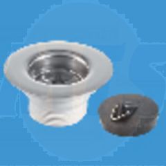 McAlpine BSW6P 1.1/2in Centrepin Sink Waste & plug