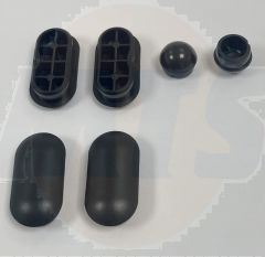 SET OF 6 BLACK BUFFERS