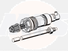 SCHELL upper part POLAR II incl.spindle 177.5mm, with cutting aid 222360099 / 4021163158632