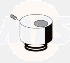 230420699 SCHELL operating hood with pressure spring for toilet flush fitting SILENT ECO chrome / 4021163143669