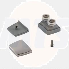 Casters for shower Color: chrome optics For glass thickness: 6 mm