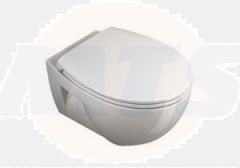 Catalano New Light Toilet White seat and Cover 5LIST00 with Fixings/Fittings and Hinges Standard Close