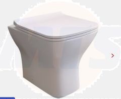 Nabis Tano back to wall square Toilet seat and Cover with fitting CB8801R