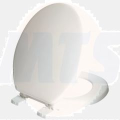 Celmac Wirquin WOODY paramount Toilet Seat - Plastic hinges, seat & cover with plastic hinge - white