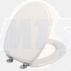Celmac Wirquin WOODY Toilet Seat  - Stainless steel hinges, seat made of mouldwood 21230004