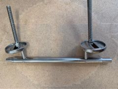 Celmac Wirquin Toilet Seat Hinges Chrome Bottom Fixing