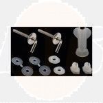 Cersanit Circle IDOL -Seat  hinges for toilet seat IDOL, 99243-000