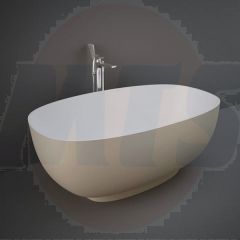 RAK Cloud Freestanding Bath Tub In Cuppuccino CLOBT14075514 Bathroomsuites