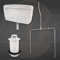 RAK Conc Urinal Auto Cistern 9.0L Set 2 Urinals CONURIPAK2 Bathroomsuites