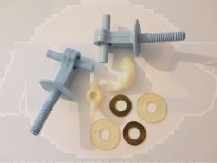 TWYFORDS 'CAPRICORN' TOILET SEAT HINGE PACK (CORNFLOWER BLUE) 