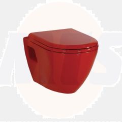 Creavit KC3131.K0 Amasra Duroplast Soft Closing Seat & Cover Red