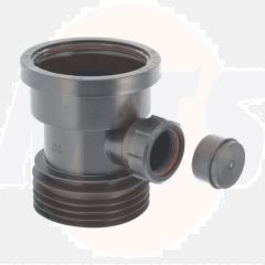 McAlpine DC1-BL-BO Black Bossed Drain Connector