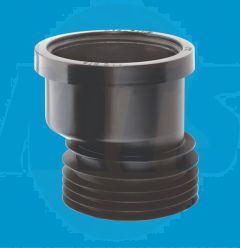 McAlpine DC1BL-OS Blk Drain Con O/Set 4in/100mm