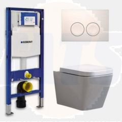 Geberit UP 100 Toilet set - AlexandriaGeberit UP 100 Toilet set - Alexandria-01 Delta 21 White - Built-in WC Wall-mounted toilet DC2355