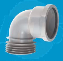 McAlpine DC90-GR Gry 90 Deg Bend Con 4in/100mm{10