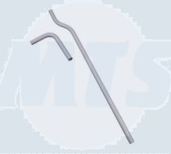 Macdee DFP10WH Flush Pipe 2-Piece 5'6in Back Wall Wirquin Macdee High Level Flush Pipe 56 x 1 5 2 Piece White DFP10WH