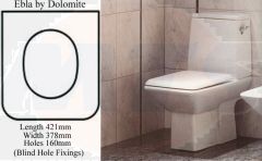 DOLOMITE  EBLA TOILET SEAT AND COVER