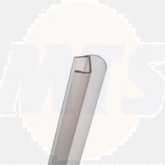 Door gap seal straight, vertical Color : transparent For glass thickness : 6 mm Length : 2010 mm