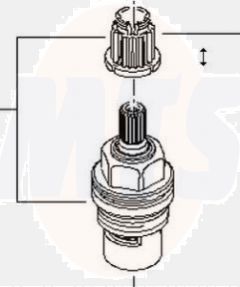 Dornbracht Villeroy & Boch Ceramic head part Anti clockwise closing, 9090031520090
