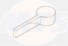 Dornbracht handle for Maro two hole mixer chrome 092079040-00