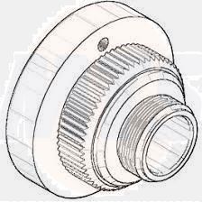 Dornbracht locking socket holder 091212051-33 091212051 D.35 x 26.5 mm matt black