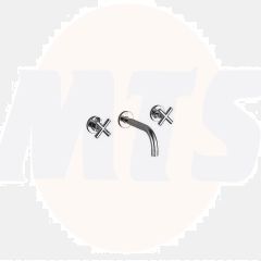 Dornbracht Tara wall-mounted washbasin mixer 3671289233 final assembly kit, matt black