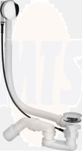 Viega Drain-Outlet-Simplex,Overflow,Sz:40/50x725mm,Plastic/Chromium,Viega,616846,