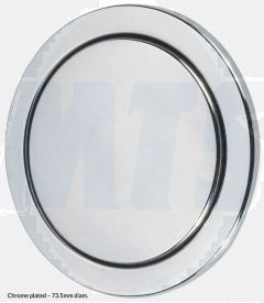 DUDLEY VANTAGE SINGLE FLUSH C/W ROUND 73.5MM CP BUTTON 313085