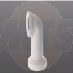 Duravit waste pipe horizontal outlet, with rosette