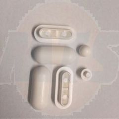 Duravit Toilet Seat bumpers Duravit 1001770000 Metro Seat Bumpers, compatible with 2nd floor seat and cover with soft close #006899 For wall hung toilet #220509, Hinges are 0061301000 and the Soft Closing Dampers are 1002570000