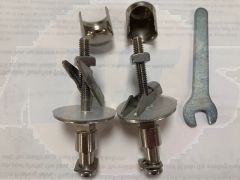 Duravit PuraVida Soft-Close Toilet Seat Hinge Set 0061301000 / C7402G 410170