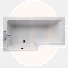 Ideal Standard  Concept 150 x 70cm Square Shower Bath, left hand - no tapholes  E049501
