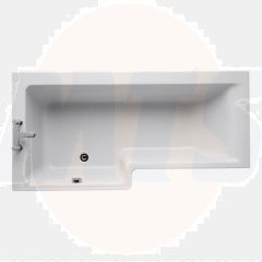 Ideal Standard  Concept 170 x 70cm Square Shower Bath, left hand - no tapholes  E051201