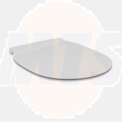 Ideal Standard Imagine Aquablade Connect Air toilet seat E036501 white, hinge stainless steel, sandwich Standard Close U855401 /  E8894 / E8895 