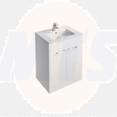 Ideal Standard  Tempo 600mm floorstanding vanity basin unit with 2 doors - Gloss White  E3244WG