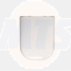Twyford E500 round toilet seat with top fix standard hinge White E57861WH