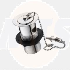 Ideal Standard  Slotted basin waste with metal plug, chain and stay  E6760AA