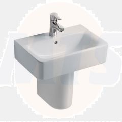 Ideal Standard  Concept Space 55x38cm Cube short projection pedestal basin - one taphole  E799201