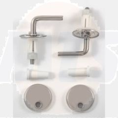 ETA051-CP HINGE SET FOR JACOB DELAFON ODEON UP COMPACT SEAT Hinge Set valid for Odeon Up Compact Seat (prior to 2012)