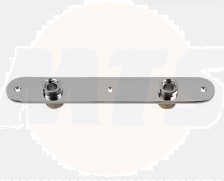 Back plate to fit the Thermostatic Bar Mixer Valve. 150mm pipe centres. Brass Chrome Plate. Also, we are always more than happy to see if we can match prices you may have seen elsewhere too!