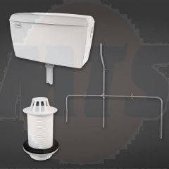 RAK Exp Urinal Auto Cistern 13.5L Set 3 Urinals EXPURIPAK3 Bathroomsuites